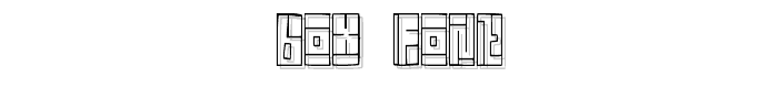 Box Font font